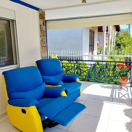 Villa Blue House Nea Kallikrateia Buitenkant foto