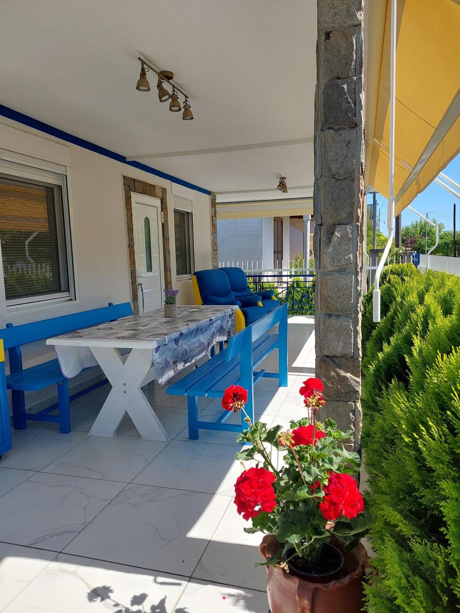 Villa Blue House Nea Kallikrateia Buitenkant foto